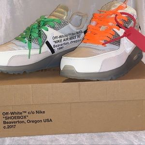 Off-White Air Max 90 in white/sail/ muslin